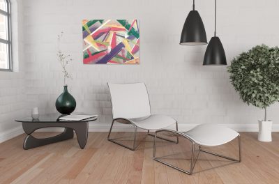 Tableau abstrait graffiti – Décoration intérieur